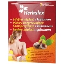 HERBALEX Hrejivá náplasť s gaštanom 1 kus