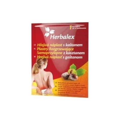 HERBALEX Hrejivá náplasť s gaštanom 1 kus