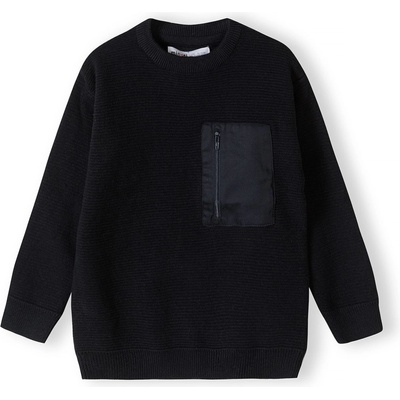 Minoti Пуловер черно, размер 110-116