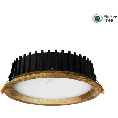 APLED - LED Лампа RONDO WOODLINE LED/6W/230V 3000K Ø 15 см пепел масивнo дървo (AP0190)