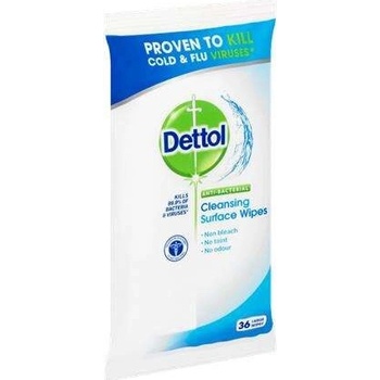 Dettol Antibakteriálne utierky na povrchy Limetka a Mäta 36 ks