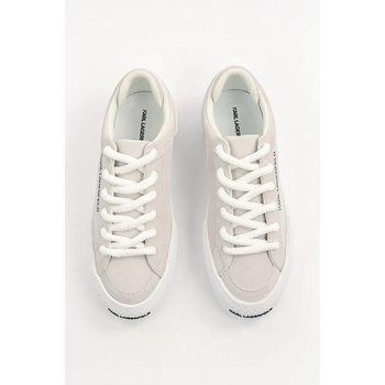 Karl Lagerfeld Велурени кецове Karl Lagerfeld SKATE LO LACE в сиво KL50722 (KL50722.5LL)
