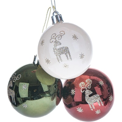 Dakls Пластмасови коледни топки в комплект 3 бр. ø 6 cm - Dakls (UMA24016)