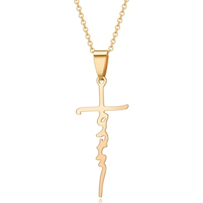 HARAHU Колие kr-20745 - Златна / Ружова kp20745 (kr-20745)