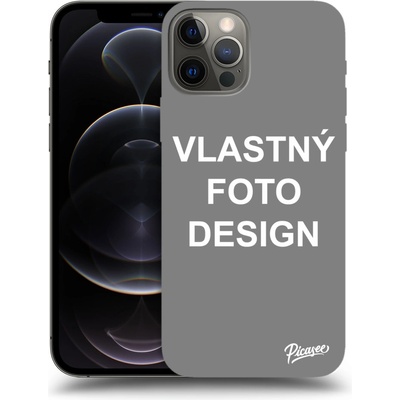Púzdro Picasee silikónové Apple iPhone 12 Pro Vlastný design/motiv čierne