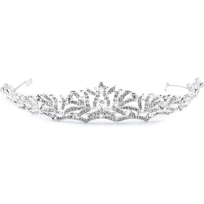 Štrasová korunka do vlasov s očkami - crystal