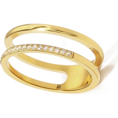 Mabell Dámský prsten z chirurgické oceli ELIVIA CZ221CD5080G 6C45