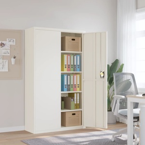vidaXL Шкаф за папки бял 105x40x180 см стомана (339768)