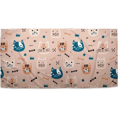 Sablio Uterák Farebné mačičky 50 x 100 cm