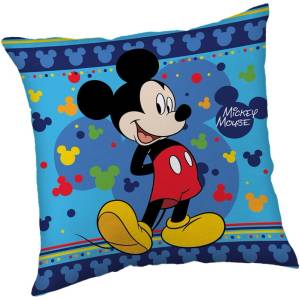 Jerry Fabrics Детска възглавница от флийс 40x40 cm Mickey "Blue" - Jerry Fabrics (23CS355)