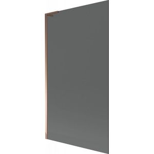 Mexen Next L параван за вана с едно крило 100 x 150 cm, графит, розово злато - 895-100-000-03-40-60 (895-100-000-03-40-60)
