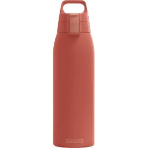 SIGG - Insulated drinking bottle - Thermos bottle Shield Therm One Eco Red carbonated drinks - Leak-proof - Dishwasher safe - BPA-free - 90% recycled stainless steel - Rust red - 1L - 6021.80 (6021.80)