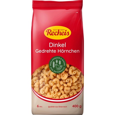 Recheis Naturgenuss špaldové těstoviny Chifferi 400 g