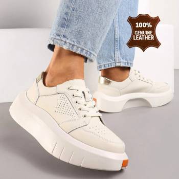 Обувки естествена кожа FT-110 Beige