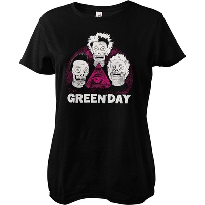 Green Day Skulls Black L Дамски Риза (WMX-5-GDAY009-H85-3-BK-L)