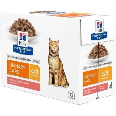 Hill's Prescription Diet c/d Péče o močový systém losos 12 x 85 g