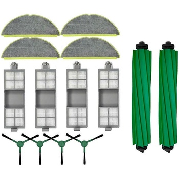 Комплект четки, филтри, мопове и торбички Mobilly за iRobot Roomba205 DustCompactor Combo, iRobot Roomba M (iRobot Roomba 205, 14 pcs)