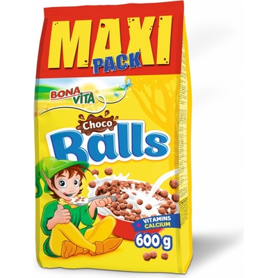 Bona Vita Choco Balls cereálne guľôčky s kakaom 600 g