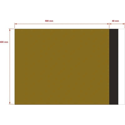 PLASTOVÉ OBÁLKY 400x500 mm zlaté od 10 ks