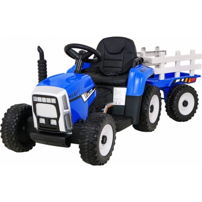Tomido elektrický traktor s přívěsem, 2.4GHz modrá