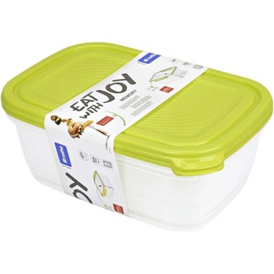 Rotho Sada 11ks plastových krabiček Sunshine zelené víčka 1 x 5 l 10x 500 ml