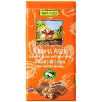 Rapunzel Nirwana Čokoláda s ryžovým mliekom s pralinkovou náplňou 100 g