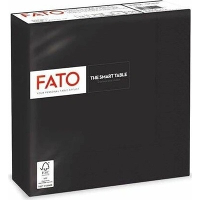 FATO Ubrousky 1/4 ohyb Smart Table černá 50ks 33x33cm