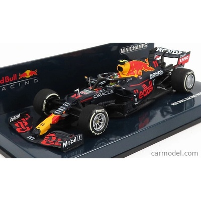 Minichamps Red bull F1 Rb16b Honda Ra620h Team Aston Martin N 11 3rd French Gp 2021 Sergio Perez Matná modrá žltá červená 1:43
