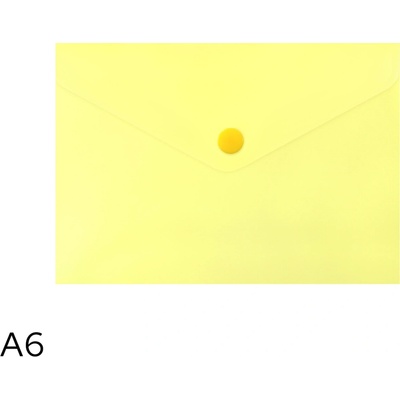 LUMA Obal spisový s klopou a drukem A6 pastel LUMA, žlutý