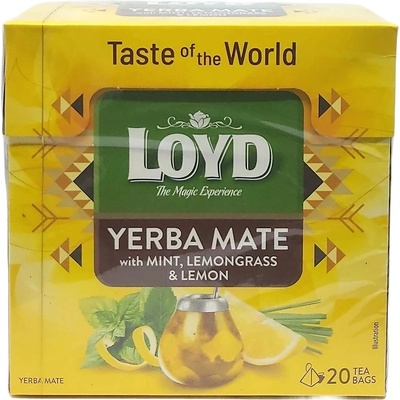 Loyd Yerba Mate With Mint Lemongrass and Lemon Flavouring 20 x 1,7 g