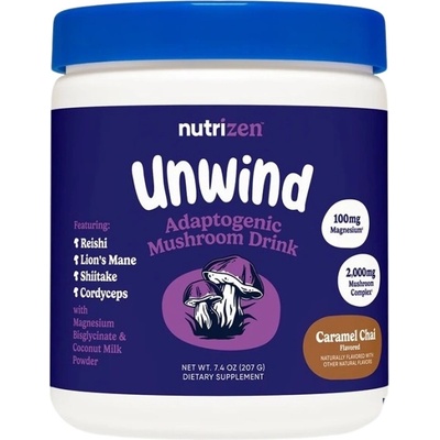 Nutricost Unwind | Adaptogenic Mushroom Drink [207-258 грама] Карамел