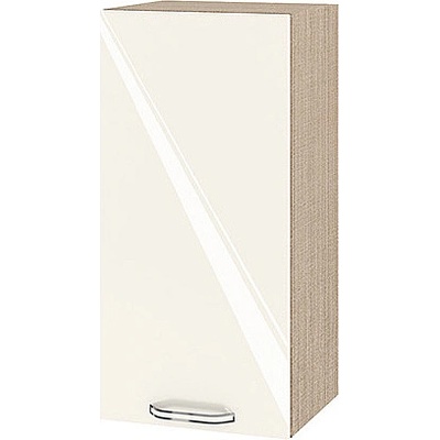 ИРИМ Горен кухненски шкаф Сити МФ-Крийм гланц-11-16 35 см