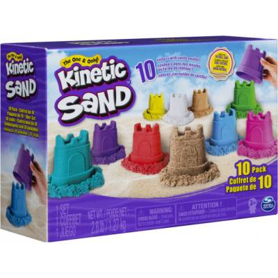Kinetic Sand форми за замък с пясък 10 бр. в опаковка (6052995)