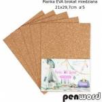 Penword Copper glitter foam 21x29.7cm 5pcs