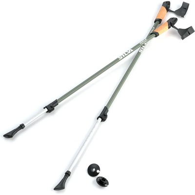 SILVA Щеки за нордик ходене Silva Walking Poles Aluminum Cork Nordic walking poles - Green / Silver - размер 105-140 cm (526-0847-0111)