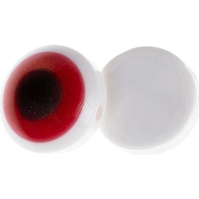 Gombíky Žirovnice Gombík 1,5 cm očko červené 349892D – súprava 6 ks