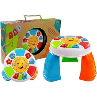 Lean Toys Edukačný stolík pre bábätká so zvukmi farebný