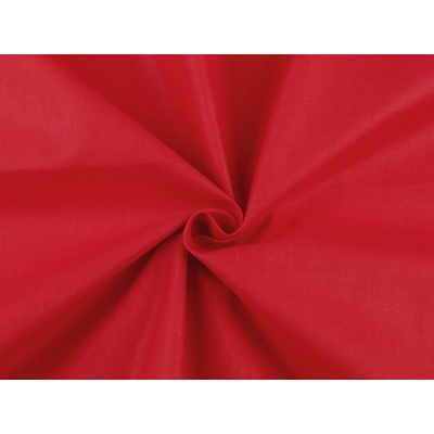 Prima-obchod Bavlněná látka / plátno jednobarevná šíře 220 cm, barva (88) červená