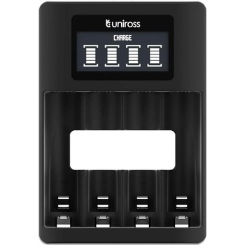 Uniross Зарядно устройство Uniross Ultra Fast LCD, за до 46р. АА / ААА батерии (8302)