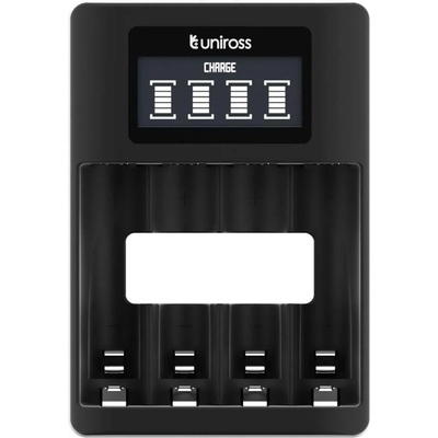 Uniross Зарядно устройство Uniross Ultra Fast LCD, за до 46р. АА / ААА батерии (8302)