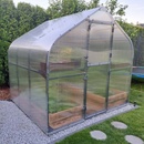 Zahradní skleníky Scobax Drop 2,5 x 4 m polykarbonát 4 mm bílá BDX00370
