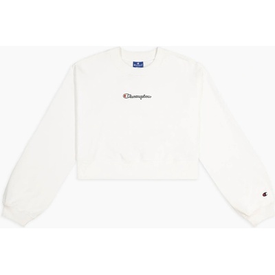 Champion Дамска блуза Champion Script Logo Cropped Boxy Sweatshirt Crop Top Womens - White