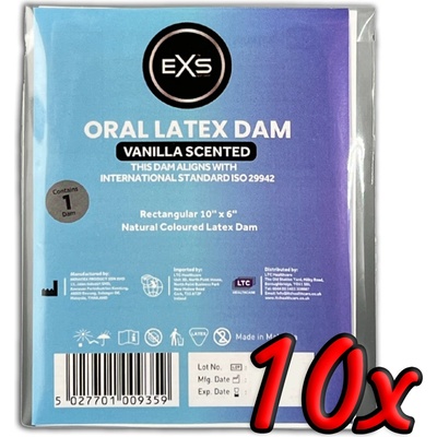 EXS Condoms Oral Dam Vanilla 10 pack