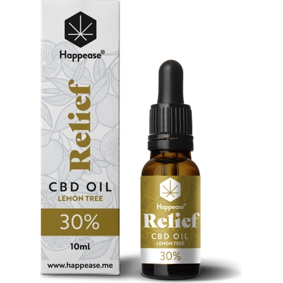 Happease Relief CBD Olej Lemon Tree 30% CBD 3000 mg 10 ml