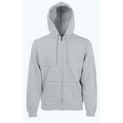 Classic Hooded sweat jacket white heather grey