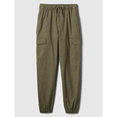 Gap dětské cargo twill tepláky zelená