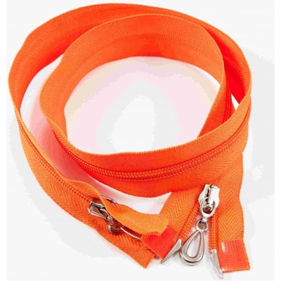 Protipohyb špirálový zips č.5 rôzne farby - dĺžka (40 cm - 100 cm) 70 cm Oranžová