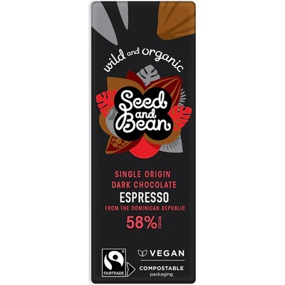 Seed & Bean SB Bio Čokoláda hořká s kávou 25 g