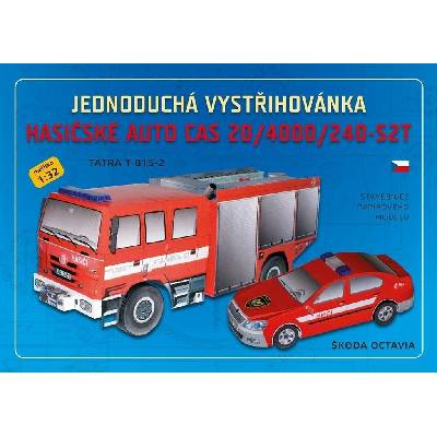 Hasičské auto CAS 20/4000/240-S2T - Jednoduchá vystrihovačka