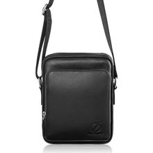 Kožená pánská crossbody taška Brodrene G-07 černá